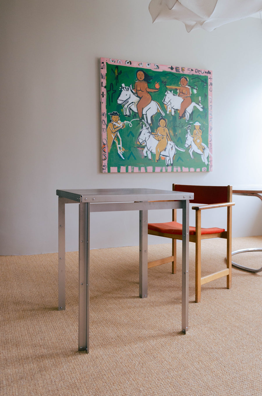 Square Table 60 × 60 — Stainless Steel - stainless steel