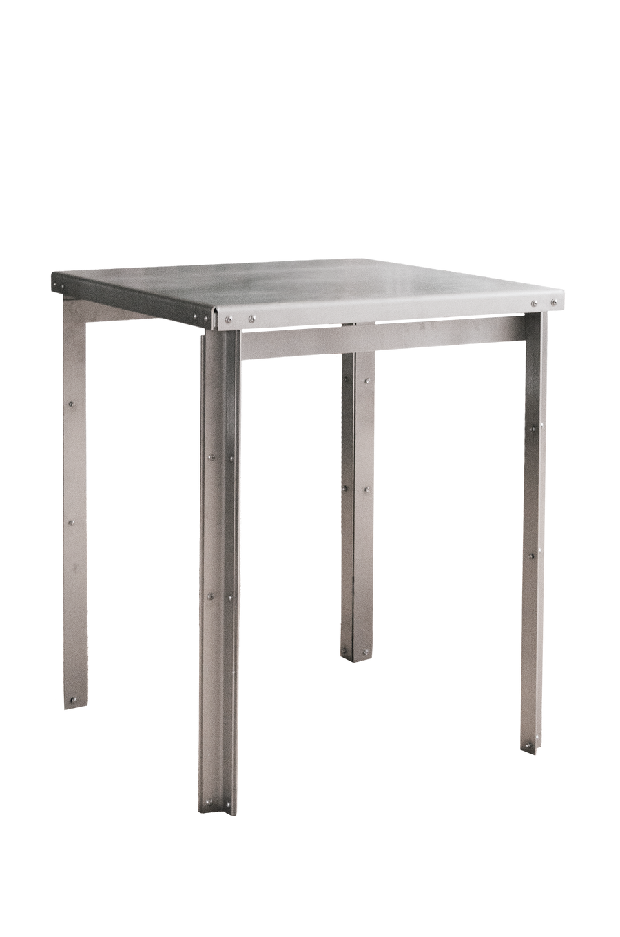 Square Table 60 × 60 — Stainless Steel - stainless steel