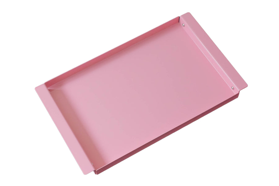 POSSI tray in pink powder-coated metal
